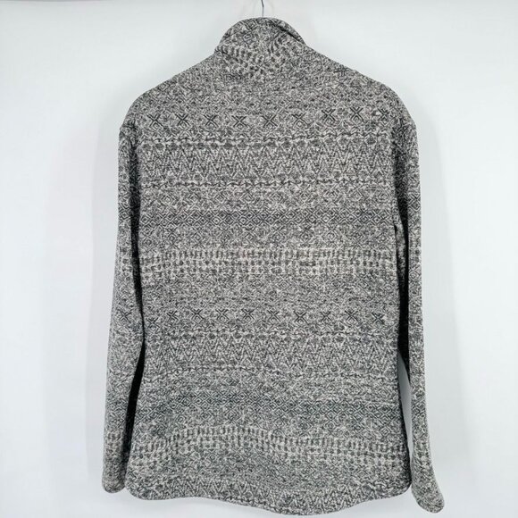 Columbia Womens Fair Isle Pattern Cowl Neck Sweater Size Medium Gray - Picture 9 of 14